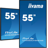 iiyama LH5560UHS-B1AG Signage Display Digital A-board 139.7 cm (55") LED Wi-Fi 500 cd/m² 4K Ultra HD Black Built-in processor Android 11 24/7