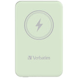 Verbatim Charge 'n' Go Magnetic Wireless Power Bank 5000mAh Green