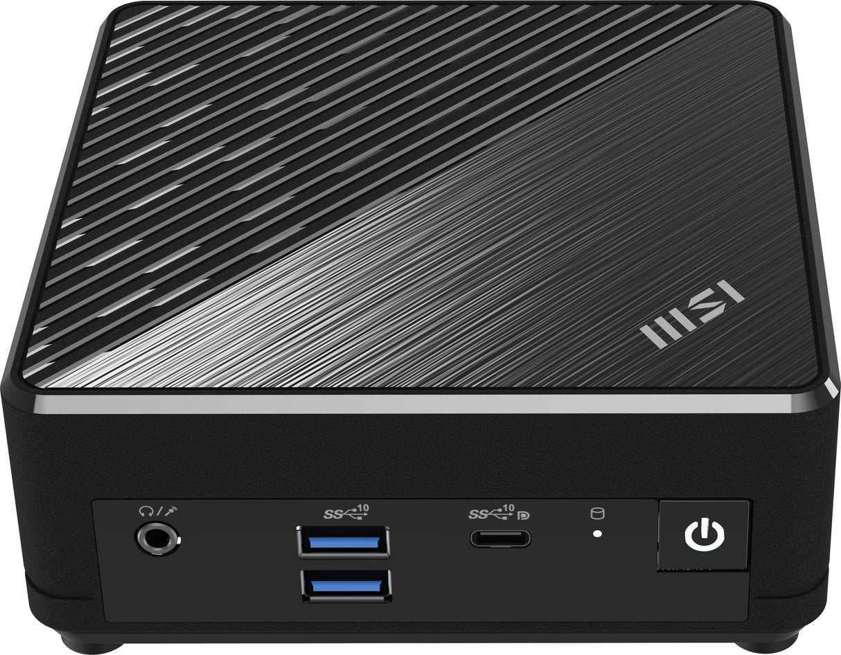 MSI Cubi N ADL S Intel N100 Desktop PC, NUC, SFF, Mini Computer, HTPC, (4GB RAM, 128GB SSD, Windows 11 PRO), Fanless/UHD Graphics/Type C/HDMI/DisplayPort/Dual LAN/WiFi 5/BT 5.1/VESA