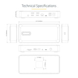 StarTech.com Thunderbolt 4 Multi-Display Docking Station, Quad/Triple/Dual Monitor Dock - 2x HDMI/2x DisplayPort, 7x USB Hub, 2.5Gb Ethernet, 98W Power Delivery