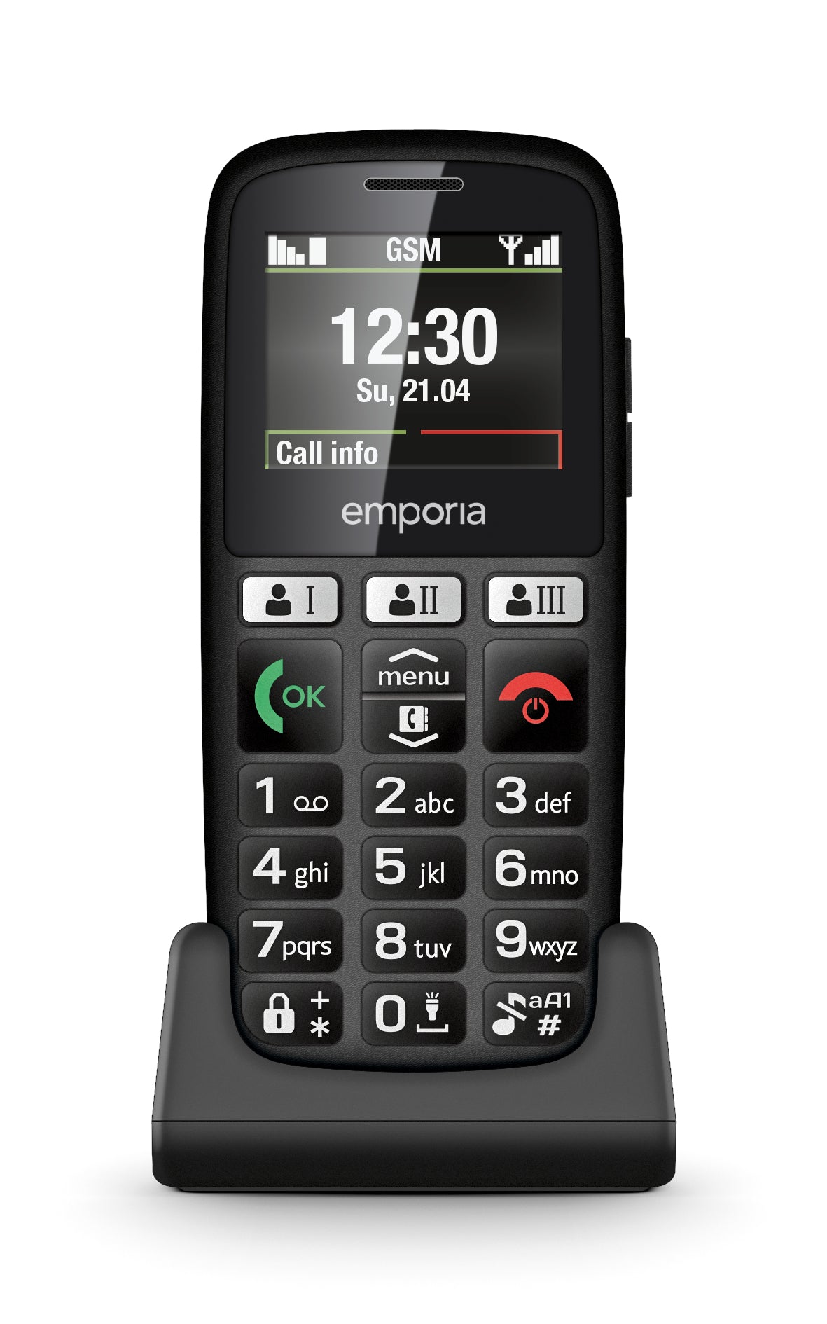 Emporia emporiaHAPPY 70 g Black Entry-level phone