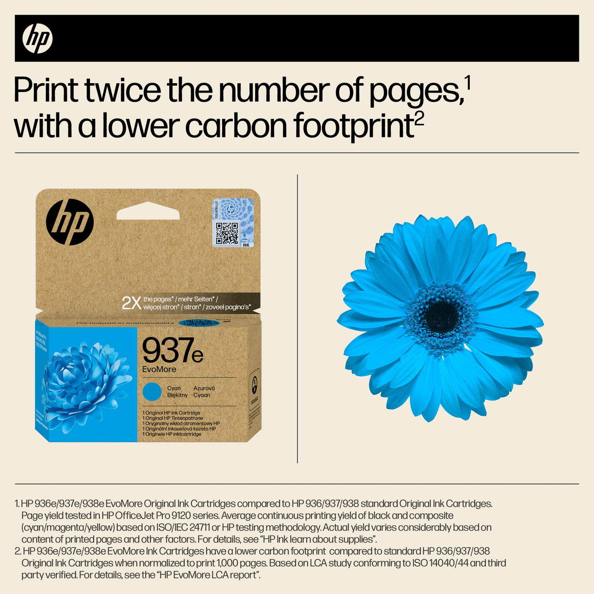 HP 4S6W6NE/937E Printhead cartridge cyan Evomore, 1.65K pages ISO/IEC 19752 for HP OJ Pro 9100/e