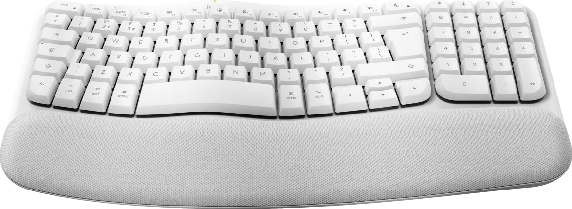 Logitech Wave Keys for Mac keyboard Bluetooth QWERTY UK English White