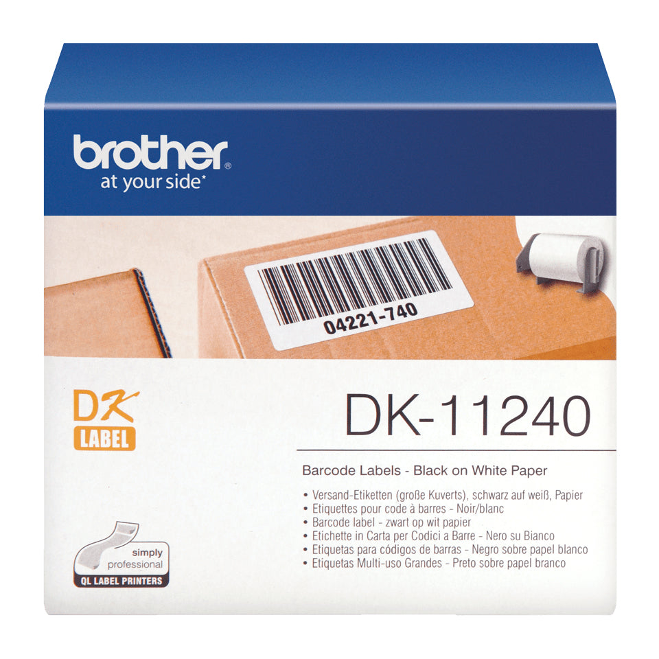 Brother DK-11240 DirectLabel Etikettes white 102mm x 51mm 600 for Brother QL 12-102mm