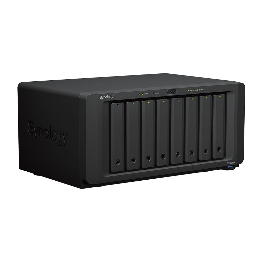 Synology DiskStation DS1823XS+ NAS/storage server Tower AMD Ryzen V1780B 8 GB DDR4 DiskStation Manager Black