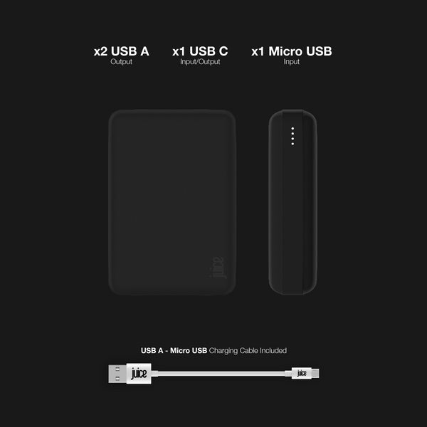 Juice 3 power bank Black 10000 mAh