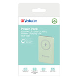 Verbatim Charge 'n' Go Magnetic Wireless Power Bank 5000mAh Green