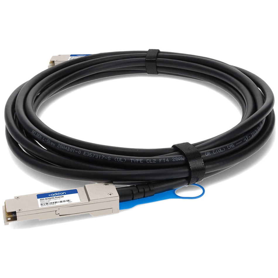 AddOn Networks ADD-QCIQHPA-PDAC5M InfiniBand/fibre optic cable 5 m QSFP+ Black