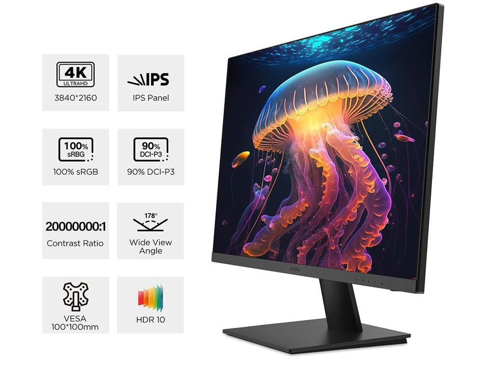 Koorui N07 computer monitor 68.6 cm (27") 3840 x 2160 pixels 4K Ultra HD Black