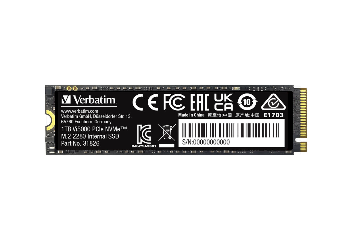 Verbatim Vi5000 PCIe NVMe M.2 SSD 1TB