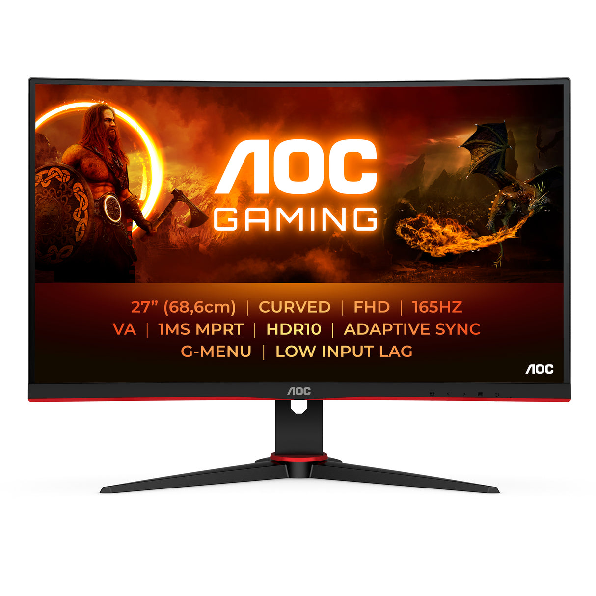 AOC G2 C27G2E/BK computer monitor 68.6 cm (27") 1920 x 1080 pixels Full HD Black, Red