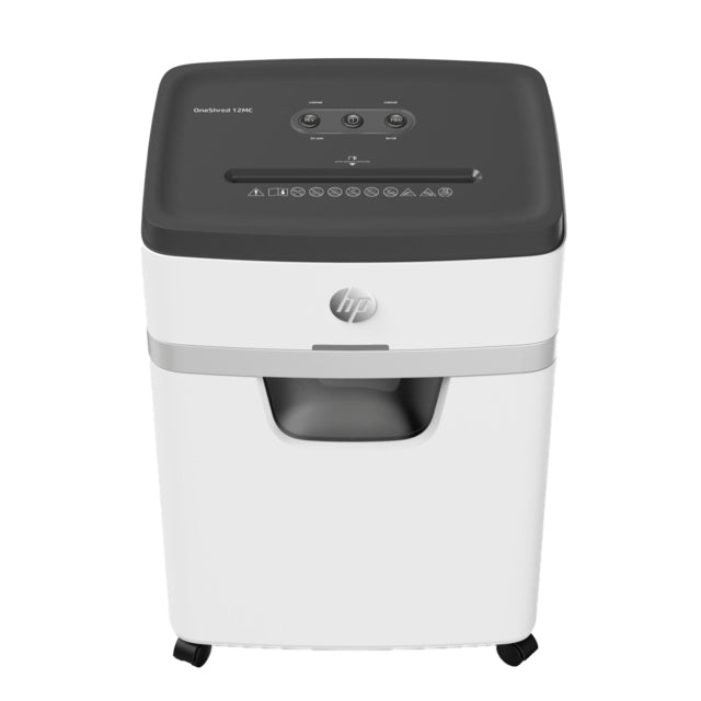 HP OneShred 12MC paper shredder Micro-cut shredding 65 dB 22 cm White