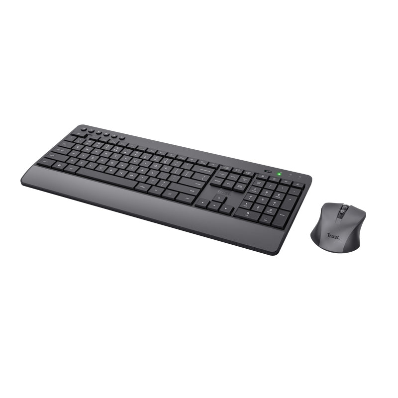 Trust Trezo keyboard Mouse included Universal RF Wireless QWERTY UK English Black