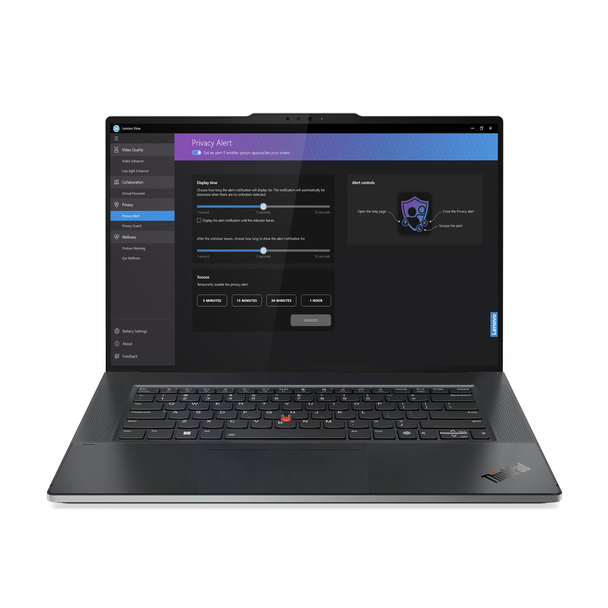 Lenovo ThinkPad Z16 AMD Ryzen™ 7 7840HS Laptop 40.6 cm (16") Touchscreen WQUXGA 32 GB LPDDR5x-SDRAM 1 TB SSD AMD Radeon RX 6550M Wi-Fi 6E (802.11ax) Windows 11 Pro Grey