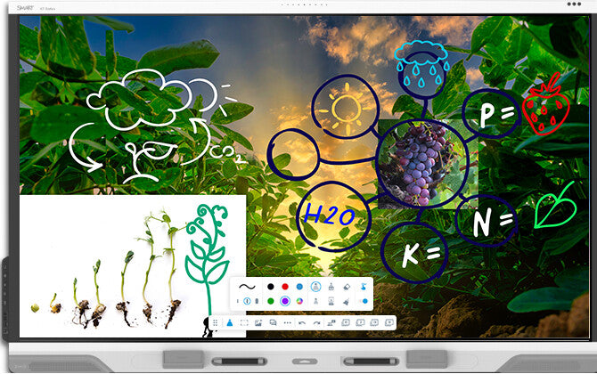 SMART Technologies RX275-5A interactive whiteboard 190.5 cm (75") 3840 x 2160 pixels Touchscreen White