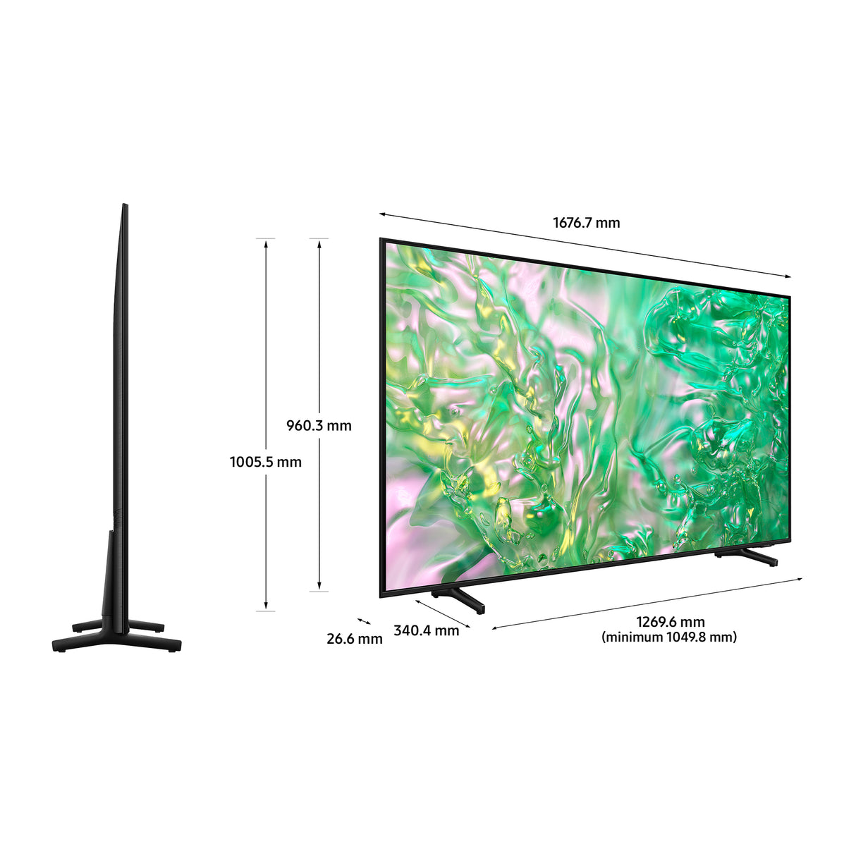 Samsung Series 8 UE75DU8000KXXU TV 190.5 cm (75") 4K Ultra HD Smart TV Wi-Fi Black