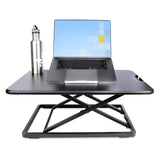 StarTech.com Standing Desk Converter for Laptop - Up to 8kg/17.6lb - Height Adjustable Laptop Riser - Table-Top Stand-Up Desk Converter for Home Office - Sit-Stand Desk Platform