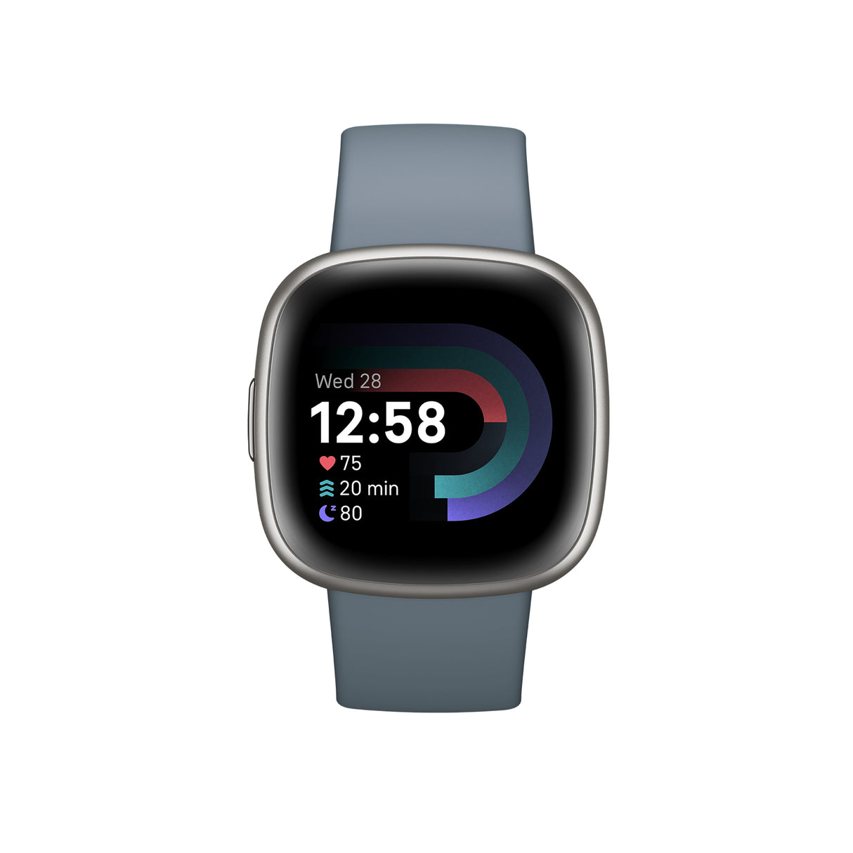 Fitbit Versa 4 Digital Touchscreen Platinum GPS (satellite)