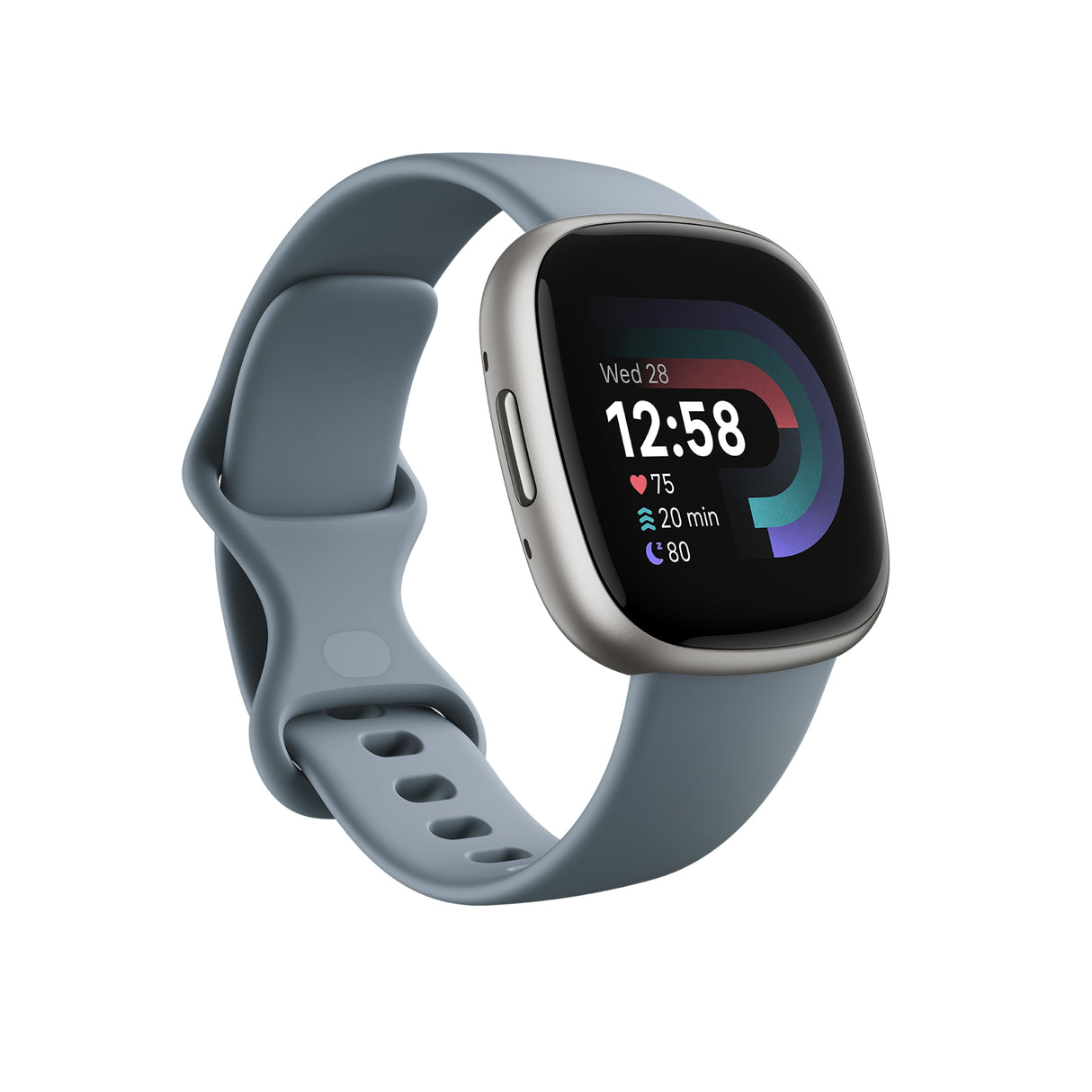 Fitbit Versa 4 Digital Touchscreen Platinum GPS (satellite)