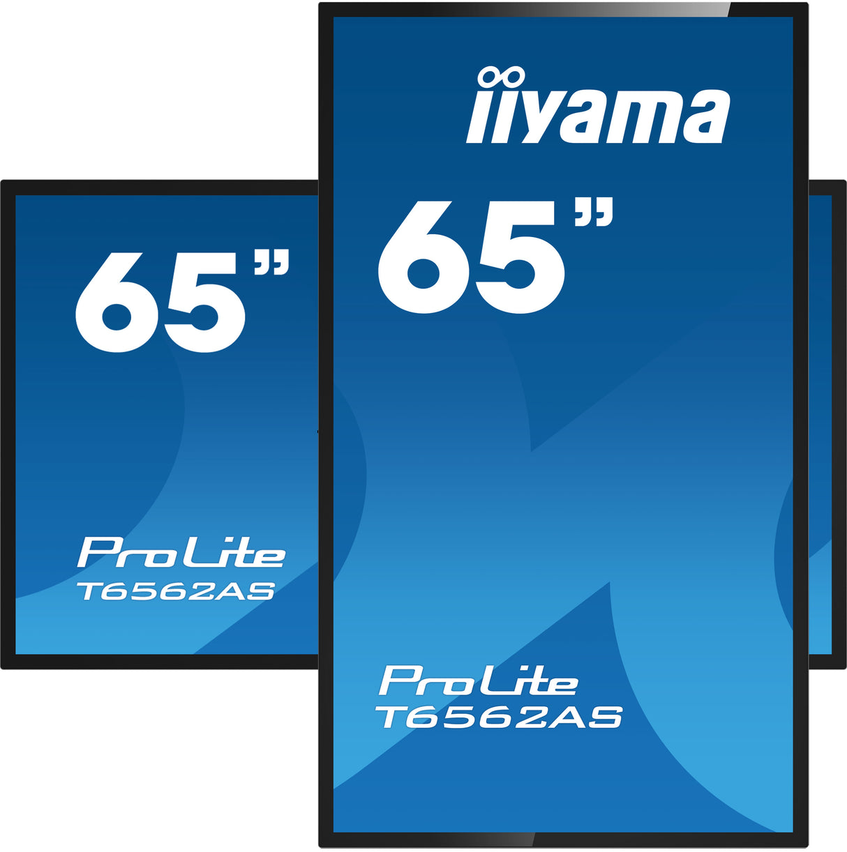 iiyama T6562AS-B1 Signage Display Interactive flat panel 163.8 cm (64.5") IPS 500 cd/m² 4K Ultra HD Black Touchscreen Built-in processor Android 8.0 24/7