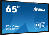 iiyama T6562AS-B1 Signage Display Interactive flat panel 163.8 cm (64.5") IPS 500 cd/m² 4K Ultra HD Black Touchscreen Built-in processor Android 8.0 24/7