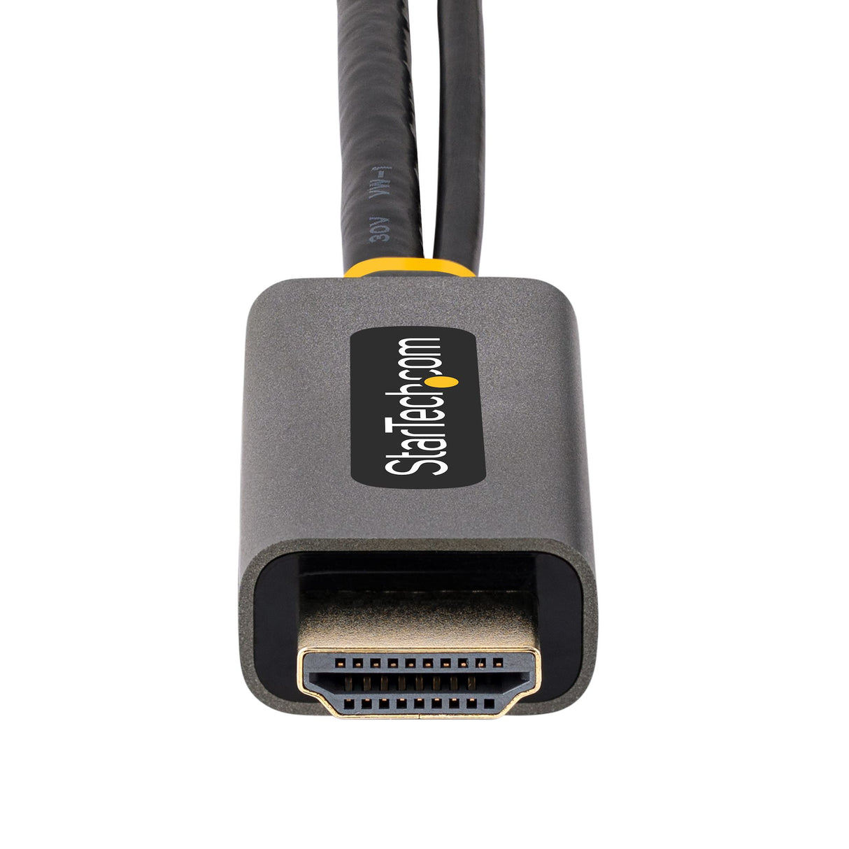 StarTech.com 1ft (30cm) HDMI to DisplayPort Adapter Cable, Active 4K 60Hz HDMI 2.0 to DP 1.2 Converter, HDR, USB Bus Powered, HDMI Source to DisplayPort Monitor for Laptops/PC