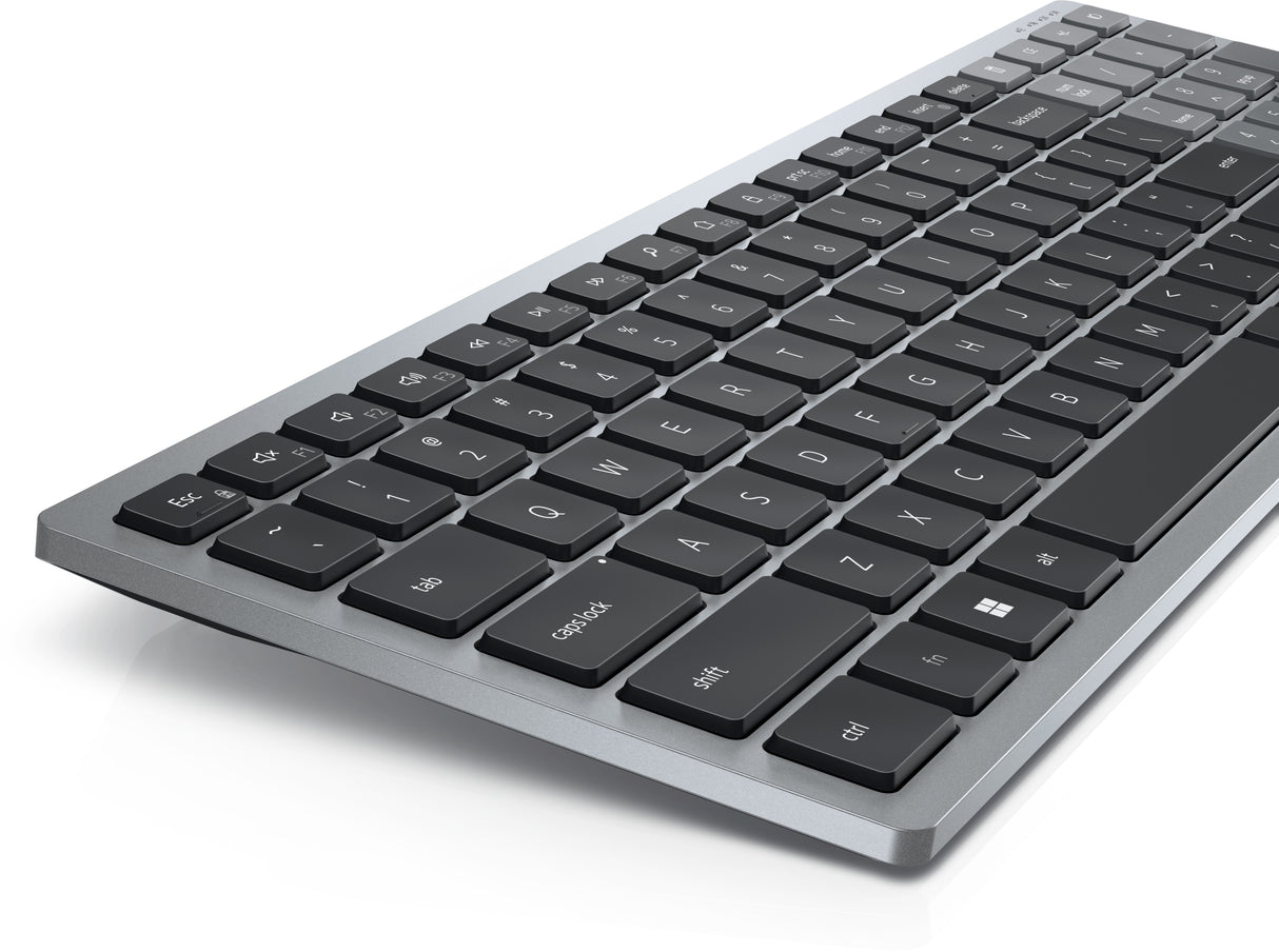 DELL KB740 keyboard Office RF Wireless + Bluetooth QWERTY UK English Grey, Black