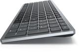 DELL KB740 keyboard Office RF Wireless + Bluetooth QWERTY UK English Grey, Black