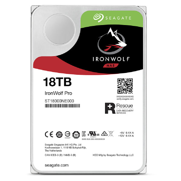 Seagate IronWolf Pro ST18000NT001 internal hard drive 3.5" 18 TB