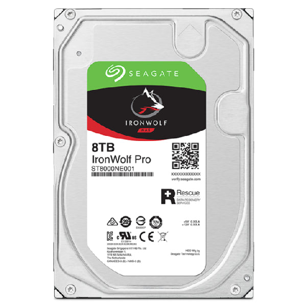 Seagate IronWolf Pro ST8000NT001 internal hard drive 3.5" 8 TB Serial ATA III