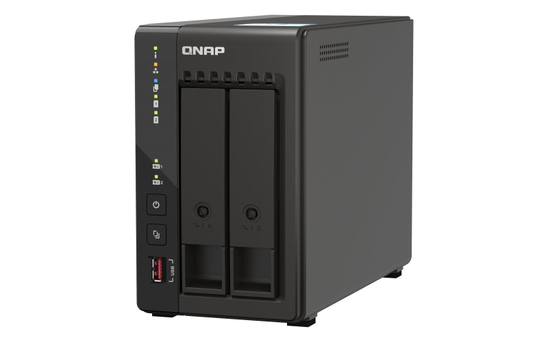 QNAP TS-253E NAS Tower Ethernet LAN Black J6412