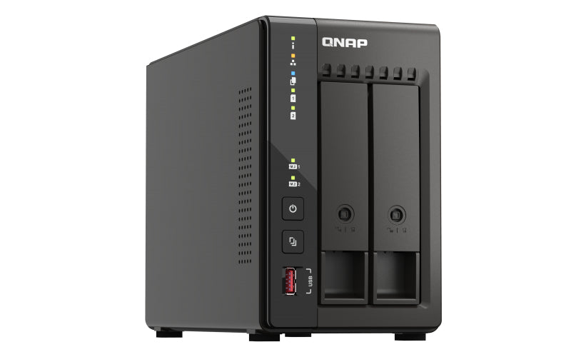 QNAP TS-253E NAS Tower Ethernet LAN Black J6412