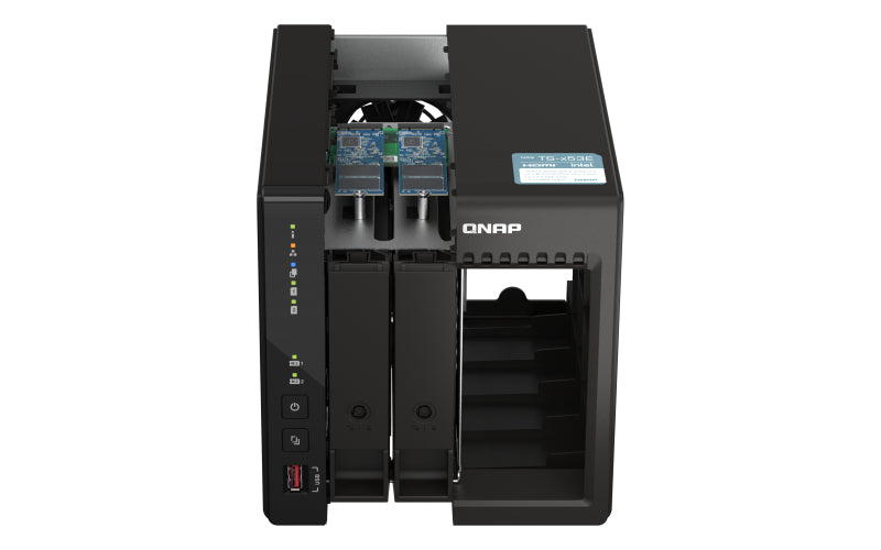 QNAP TS-253E NAS Tower Ethernet LAN Black J6412