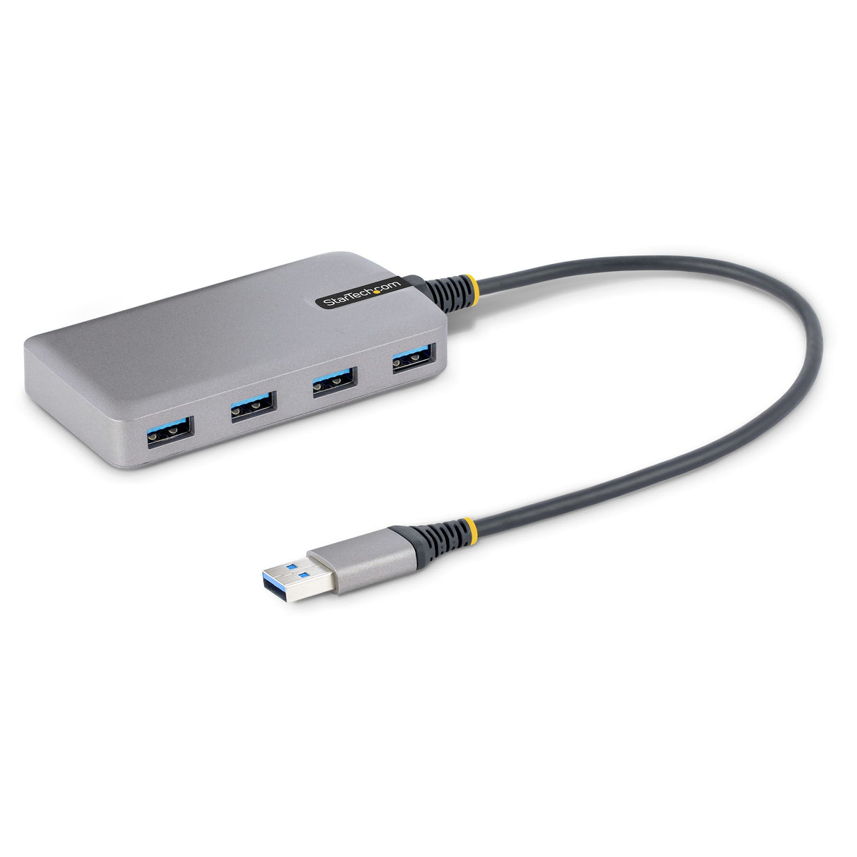 StarTech.com 4-Port USB Hub - USB 3.0 5Gbps, Bus Powered, USB-A to 4x USB-A Hub w/ Optional Auxiliary Power Input - Portable Desktop/Laptop USB Hub, 1ft/30cm Cable, USB Expansion Hub