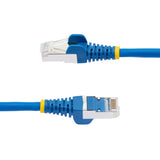 StarTech.com 3m CAT6a Ethernet Cable - Blue - Low Smoke Zero Halogen (LSZH) - 10GbE 500MHz 100W PoE++ Snagless RJ-45 w/Strain Reliefs S/FTP Network Patch Cord