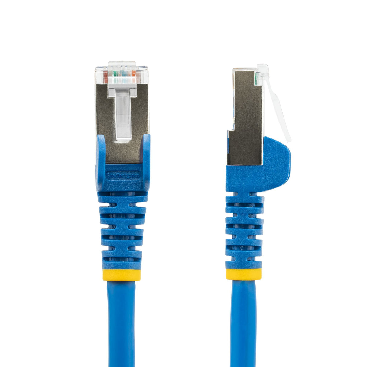 StarTech.com 50cm CAT6a Ethernet Cable - Blue - Low Smoke Zero Halogen (LSZH) - 10GbE 500MHz 100W PoE++ Snagless RJ-45 w/Strain Reliefs S/FTP Network Patch Cord