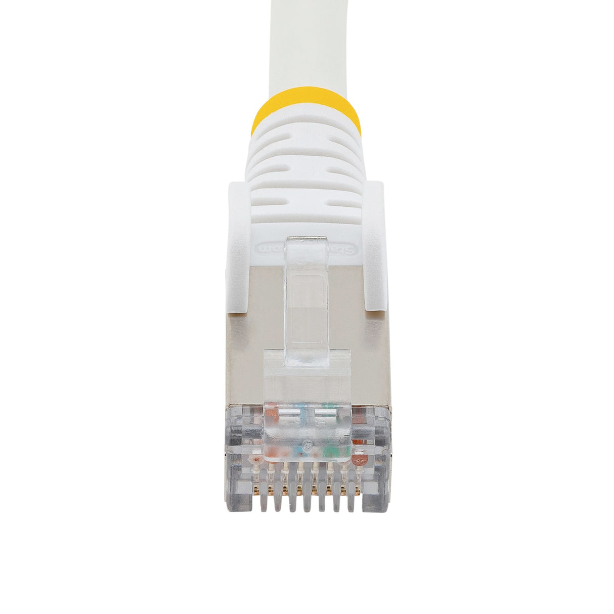 StarTech.com 1m CAT6a Ethernet Cable - White - Low Smoke Zero Halogen (LSZH) - 10GbE 500MHz 100W PoE++ Snagless RJ-45 w/Strain Reliefs S/FTP Network Patch Cord