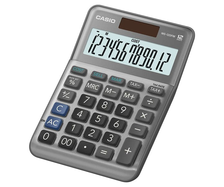 Casio MS-120FM calculator Desktop Basic Black