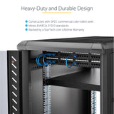 StarTech.com 1U 4-Post Adjustable Server Rack Mount Shelf - 330lbs(150 kg) - 19.5 to 38in Adjustable Mounting Depth Universal Tray for 19" AV, Data & Network Equipment Rack - 27.5in Deep