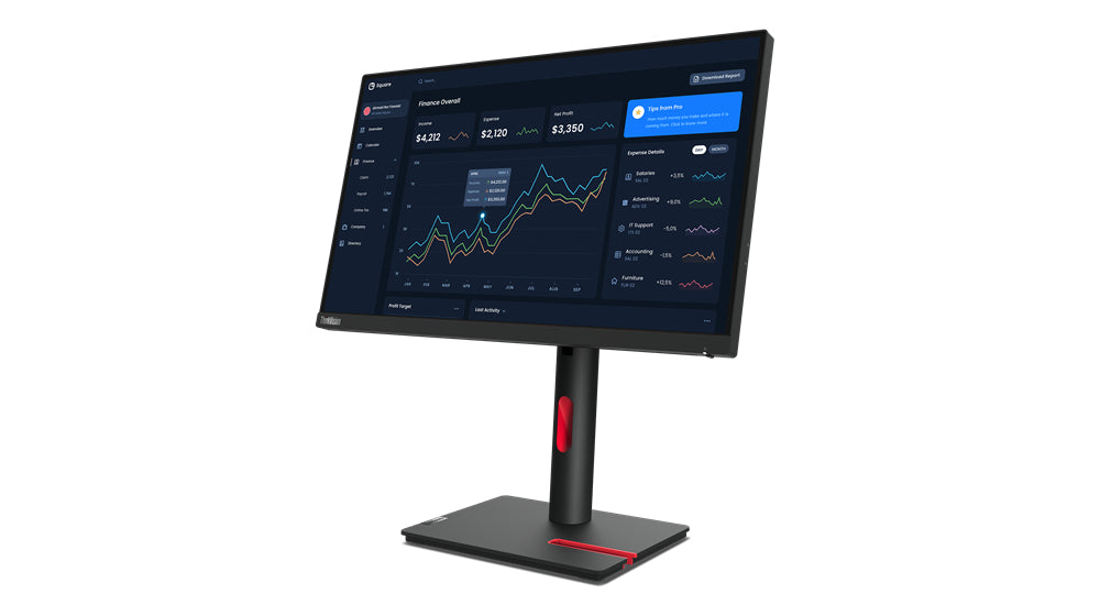 Lenovo ThinkVision T23i-30 LED display 58.4 cm (23") 1920 x 1080 pixels Full HD Black