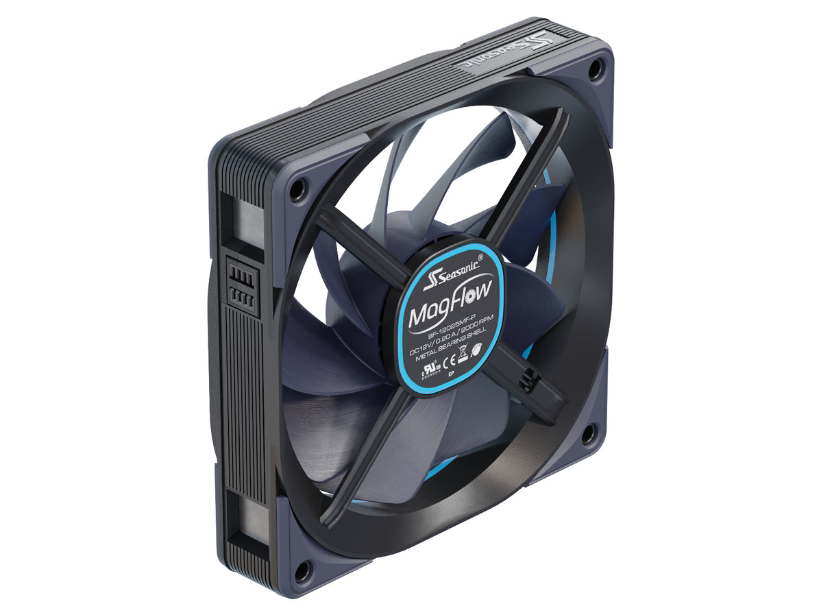 Seasonic MagFlow 3-Fan Kit Computer case 12 cm Black 3 pc(s)