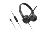 Lenovo 4XD1K18260 headphones/headset Wired Head-band Music/Everyday USB Type-A Black