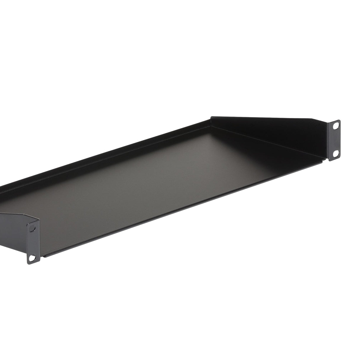 StarTech.com 1U Server Rack Shelf - Universal Rack Mount Cantilever Shelf for 19" Network Equipment Rack & Cabinet - Heavy Duty Steel – Weight Capacity 33lb/15kg - 7" Deep Tray, Black