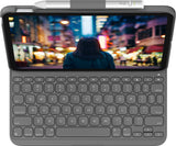 Logitech Slim Folio Grey Bluetooth QWERTY UK English