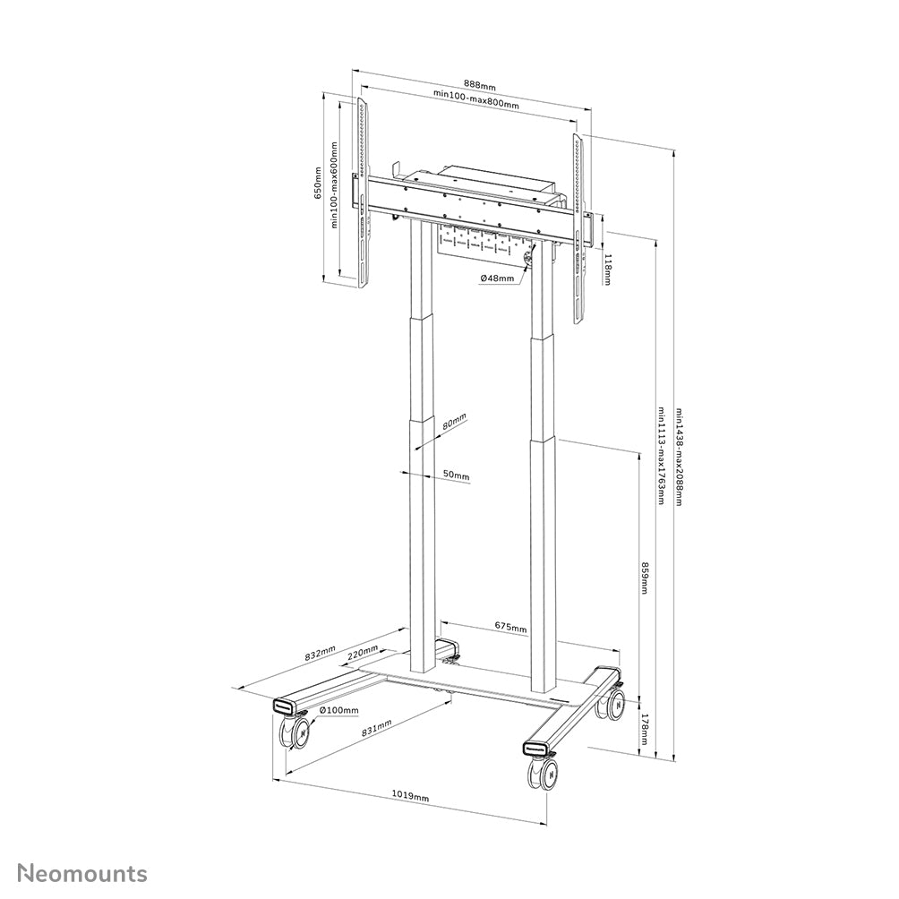 Neomounts motorised floor stand