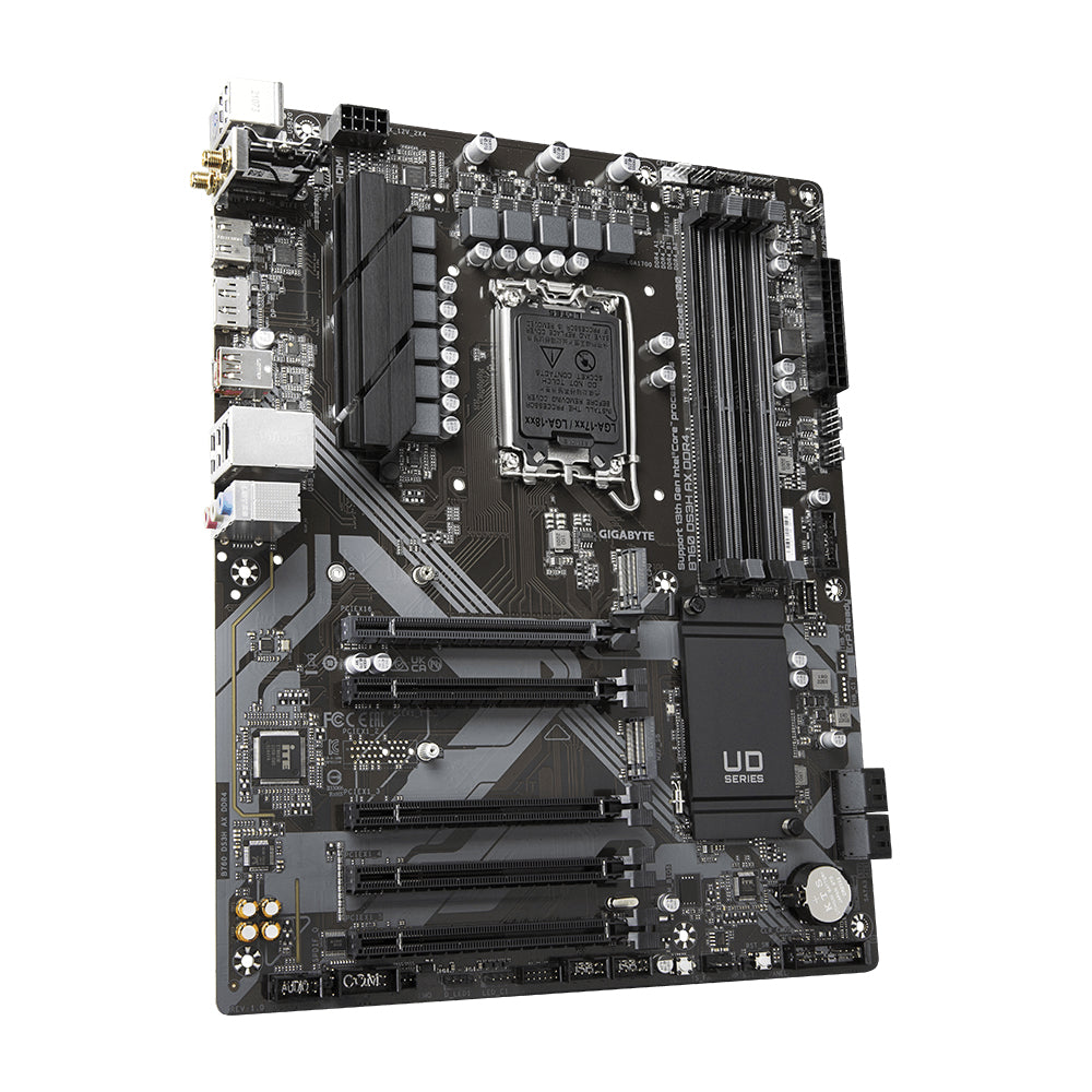 GIGABYTE B760 DS3H AX DDR4 Motherboard - Supports Intel Core 14th CPUs, 8+2+1 Phases Digital VRM, up to 5333MHz DDR4 (OC), 2xPCIe 4.0 M.2, Wi-Fi 6E, GbE LAN, USB 3.2 Gen 2