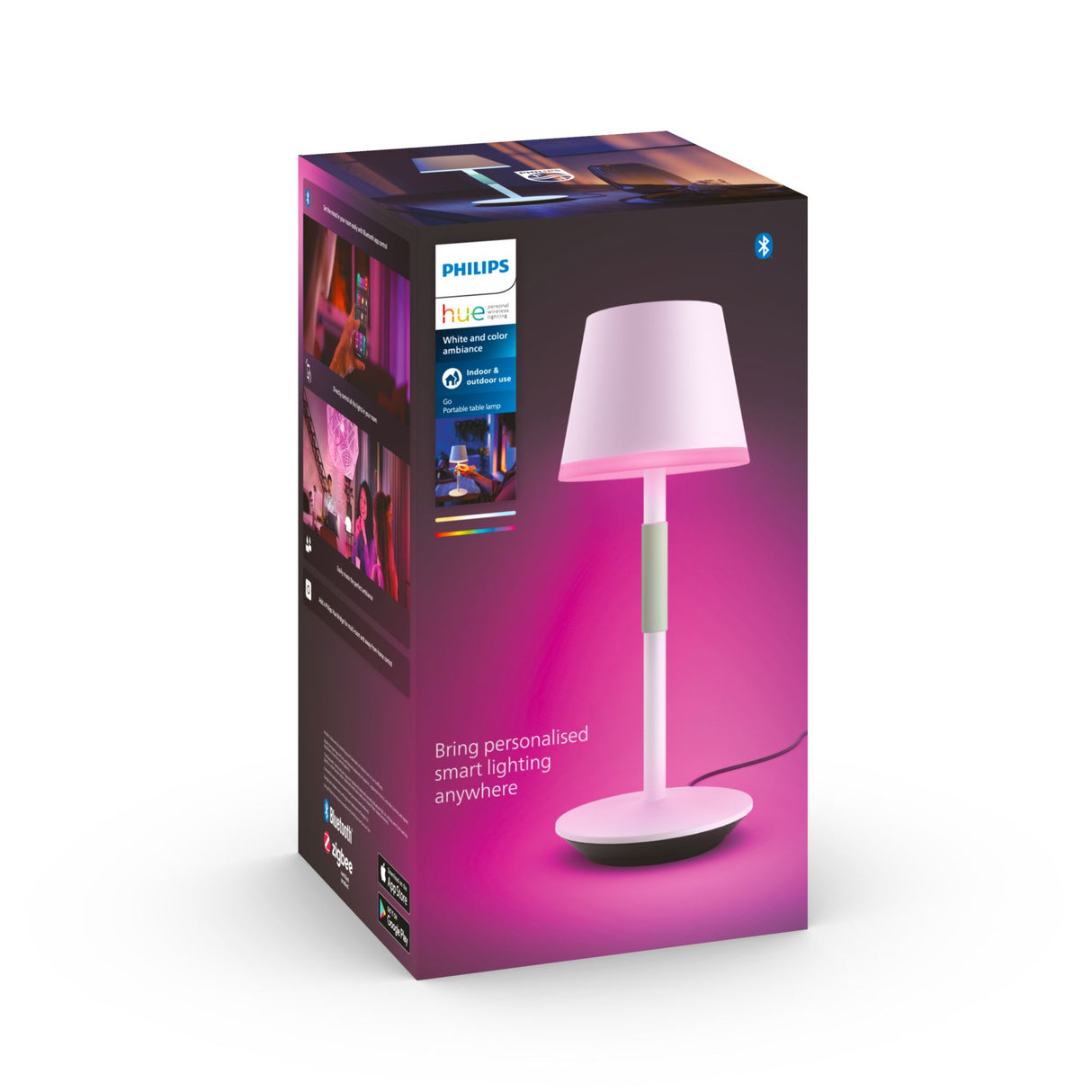 Philips Hue White and colour ambience Hue Go portable table lamp