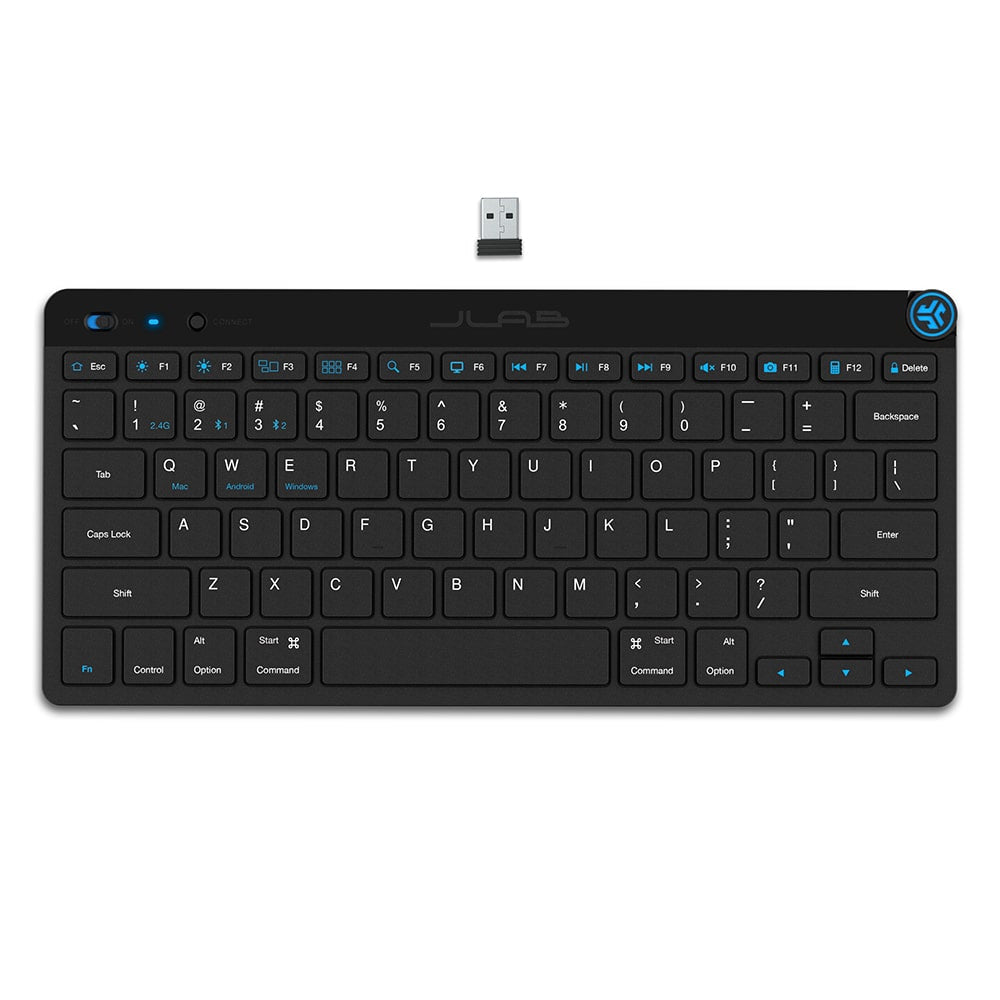 JLab GO keyboard Universal Bluetooth QWERTY English Black