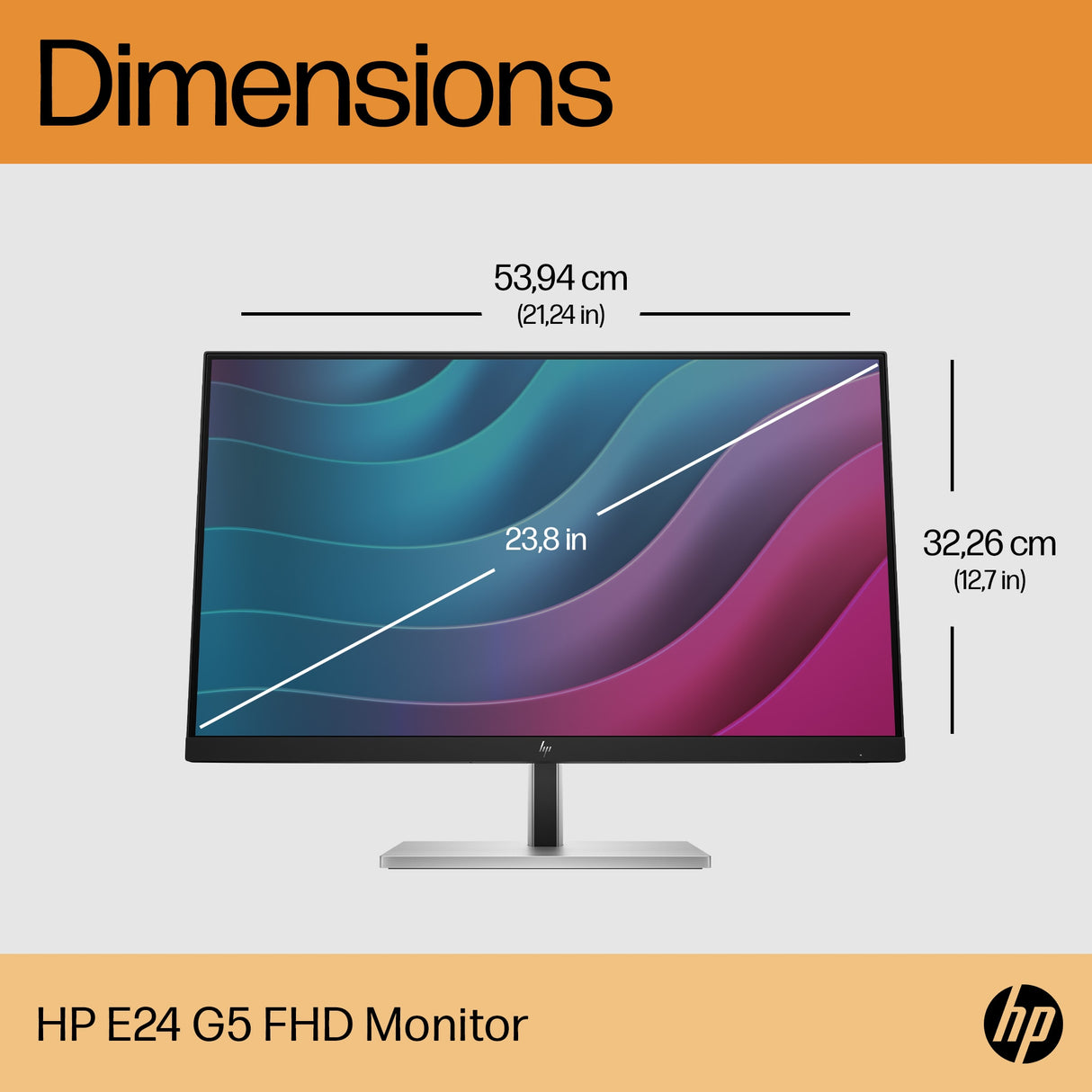 HP E-Series E24 G5 FHD Monitor