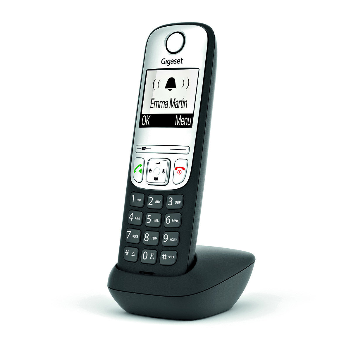 Gigaset A690HX Analog/DECT telephone Caller ID Black, Silver